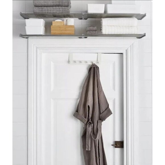 IKEA ENUDDEN STORAGE OVER DOOR HANGER BATHROOM / KITCHEN HOOKS NEW - Picture 3 of 8
